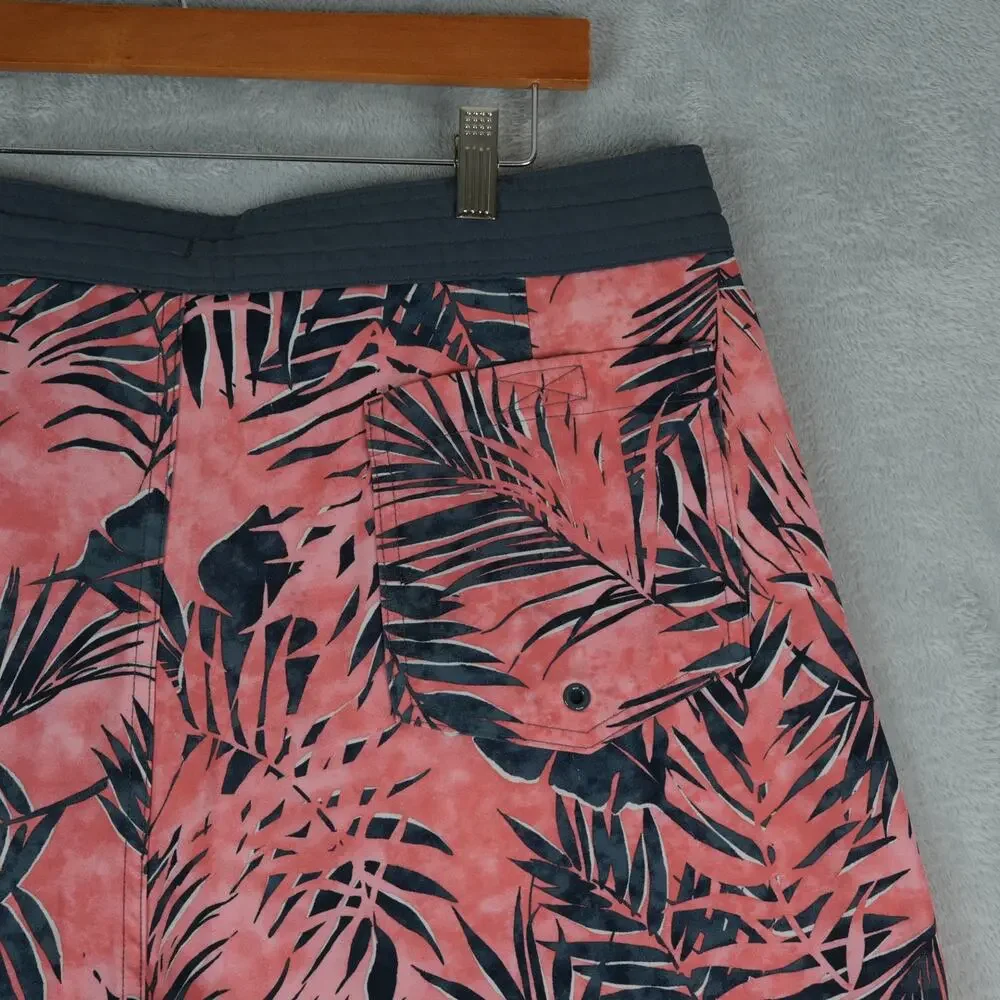Old Navy Board Shorts Mens 38x9 Floral Palms Swimwear Beach Stretch‎